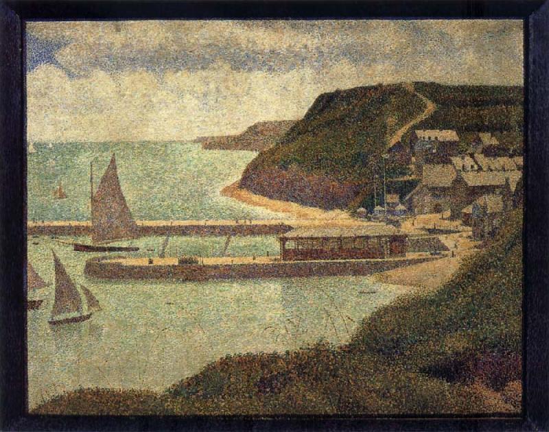 Georges Seurat The Flux of Port en bessin